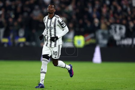 Foto de Paul Pogba of Juventus Fc during the Serie A match beetween Juventus Fc and Torino Fc at Allianz Stadium on February 28, 2023 in Turin, Italy . - Imagen libre de derechos