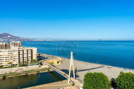 Photo for FUENGIROLLA, SPAIN - SEPTEMBER 17, 2022: Panoramic view from Sohail Castle in Fuengirola, Spain on September 17, 2022 - Royalty Free Image