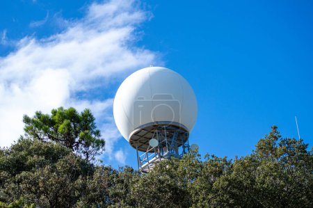 Communication antennas on Mount Mijas, Malaga, Spain