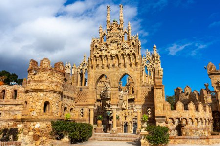 Photo for BANALMADENA, SPAIN - FEBRUARY 10, 2023: Castillo de Colomares is a monument built like fairytale castle, dedicated to Christopher Columbus. Banalmadena, Spain on February 10, 2023 - Royalty Free Image