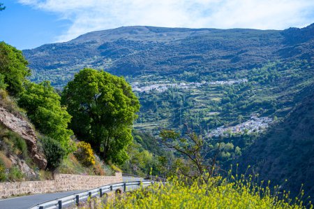 Panoramic view on Sierra Nevada range, Andalusia, Spain