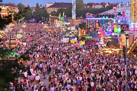 Photo for Oktoberfest Wiesn in Munich, Bavaria - the world's largest folk festival - Royalty Free Image