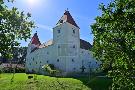 Photo for Orth Castle in Marchfeld in Lower Austria, Donauauen National Park Center - Royalty Free Image