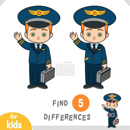 Find differences, educational game for children, Pilot