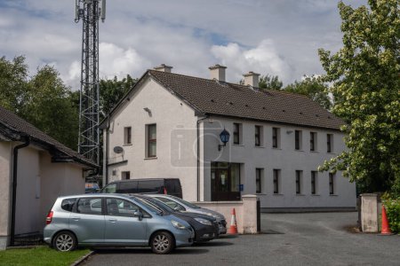 Photo for Dunboyne, County Meath, Ireland, 4th July 2023. frontal view of Dunboyne Garda Station, police station - Royalty Free Image
