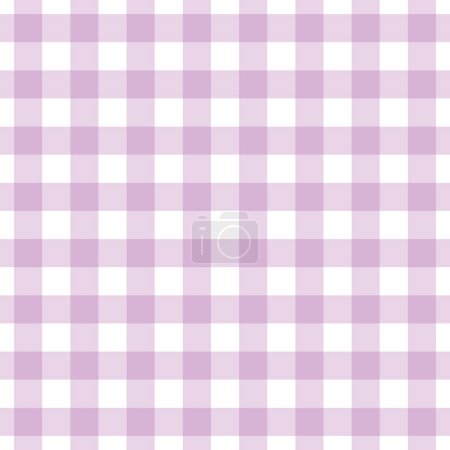 Illustration for Cute trendy and fashionable lavender purple simple gingham checkered pattern background template design element - Royalty Free Image