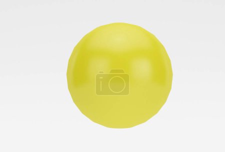Photo for Sun 3d illustration minimal rendering on white background. - Royalty Free Image