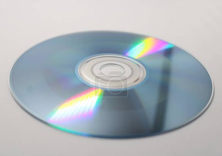 Photo for Compact disk on white background - Royalty Free Image
