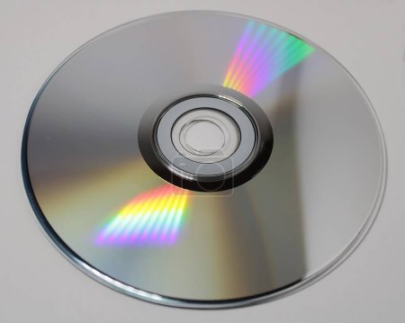 Photo for Compact disc isolated top view - Royalty Free Image
