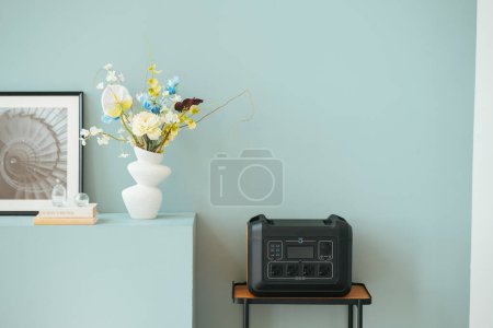 Photo for Portable power station at home. High quality photo - Royalty Free Image