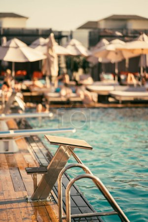 Photo for Blue water in swimming pool. High quality photo - Royalty Free Image
