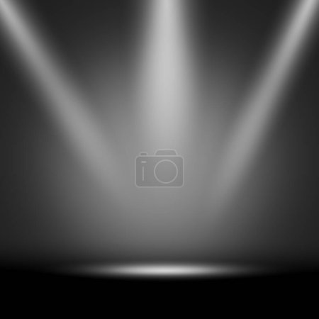 abstract white gradient spotlight red background  An empty stage showcases products.
