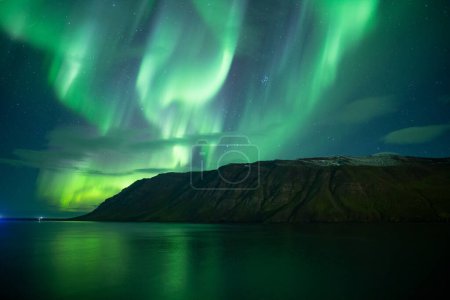 Photo for Aurora borealis landscapes in Iceland - Royalty Free Image