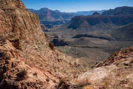 Photo for Looking Down The Switchbacks of South Kaibab Trail below Skeleton Point - Royalty Free Image