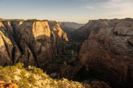 Photo for View of Angels Landing from Observation Point in Zion National Park - Royalty Free Image