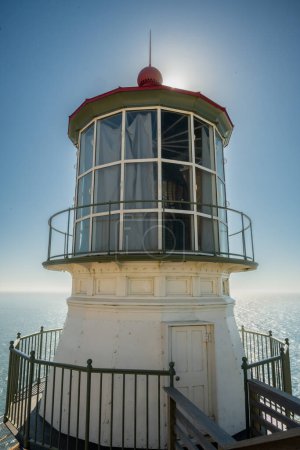Photo for Sun Shining Over Point Reyes Lighthouse off the coast of California - Royalty Free Image