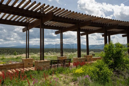 Photo for Outdoor Walkway in front of Mesa Verde Visitor Center  in Summer - Royalty Free Image