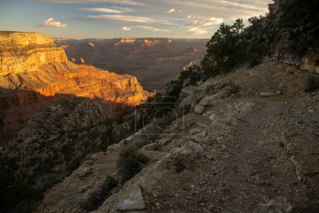 Switchbacks Along Hermit Trail in the Grand Canyon