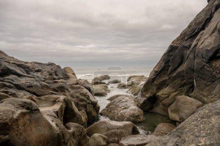 Les tours de marée basse Les plus petites rochers le long de la plage de Kalaloch dans le parc national olympique