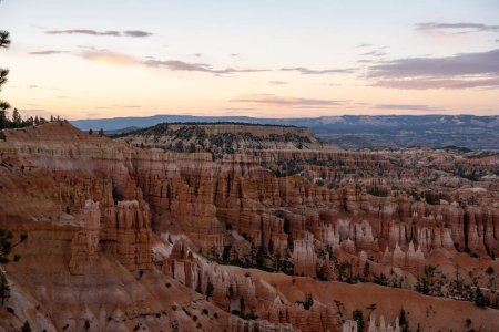 View Of Inspiration Point From Bryce Point at sunrise