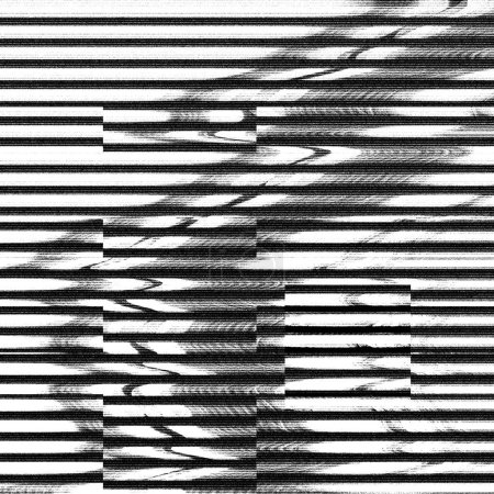 Grunge glitch lines black and white texture abstract pattern background wallpaper