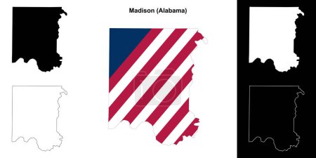 Madison County umreißt Kartenset