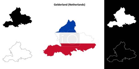 Skizze der Provinz Gelderland