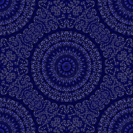 Bohemian abstract polygon mandala pattern design - kaleidoscope vector background illustration