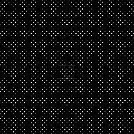 Monochrom geometrisches Sternenmuster Hintergrunddesign - abstrakte Vektorgrafik
