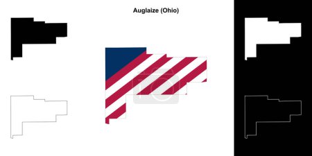 Auglaize County (Ohio) outline map set