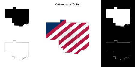 Columbiana County (Ohio) Übersichtskarte