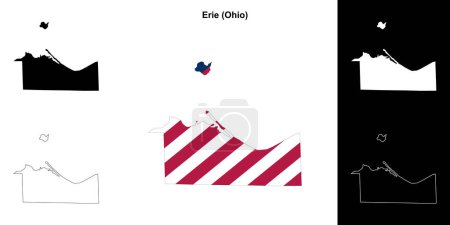 Condado de Erie (Ohio) esquema mapa conjunto