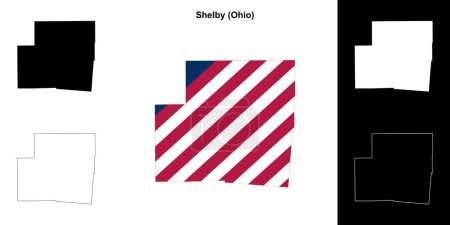 Shelby County (Ohio) schéma carte
