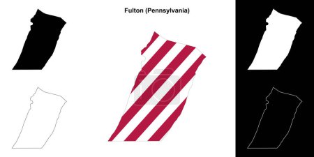 Carte générale du comté de Fulton (Pennsylvanie)