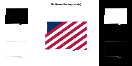 Mc Kean County (Pennsylvania) outline map set