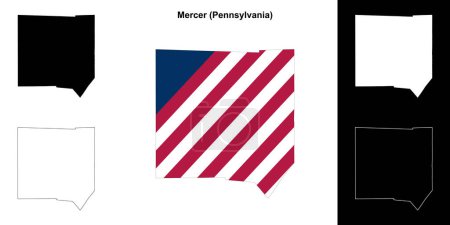 Mercer County (Pennsylvania) Übersichtskarte