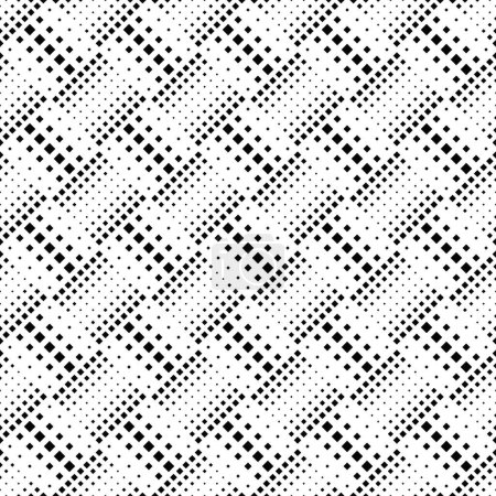 Square pattern background - monochrome abstract vector illustration from diagonal squares