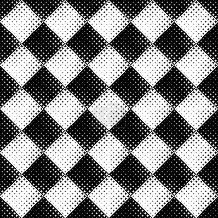 schwarz-weiß nahtloser geometrischer Sternenhintergrund - abstraktes monochromes Vektordesign