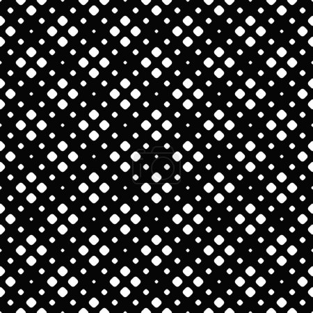 Seamless geometrical square pattern background - abstract monochrome vector design