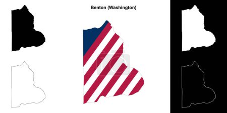 Conjunto de mapas del Condado de Benton (Washington)