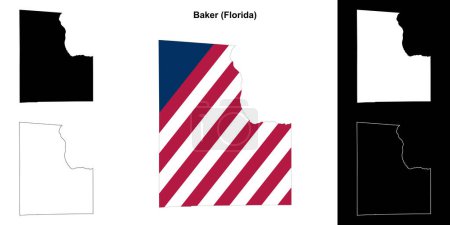 Baker County (Floride) schéma carte