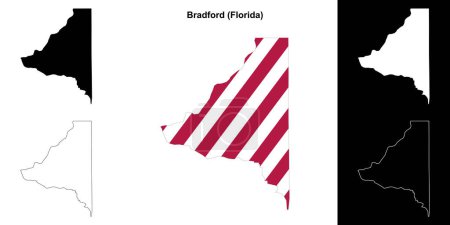 Bradford County (Floride) schéma carte