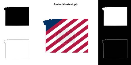 Amite County (Mississippi) Übersichtskarte
