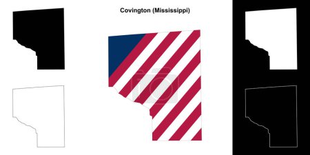 Carte générale du comté de Covington (Mississippi)