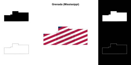 Grenada County (Mississippi) Übersichtskarte