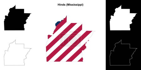 Hinds County (Mississippi) Übersichtskarte