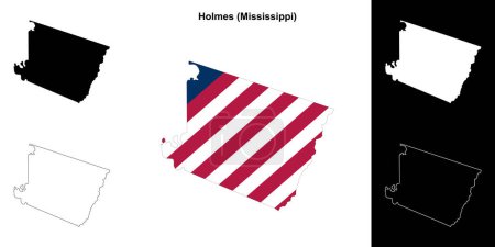 Holmes County (Mississippi) Kartenskizze