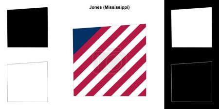 Jones County (Mississippi) Kartenskizze