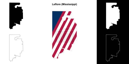 Leflore County (Mississippi) Übersichtskarte