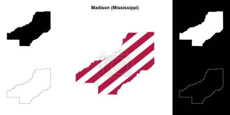 Madison County (Mississippi) Übersichtskarte